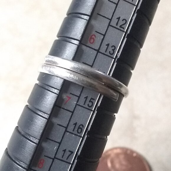 Pale Blue Aquamarine Cabochon Ring ~ Adjustable Sz 6.5 ~ Simple Clean Lines! - Picture 9 of 9